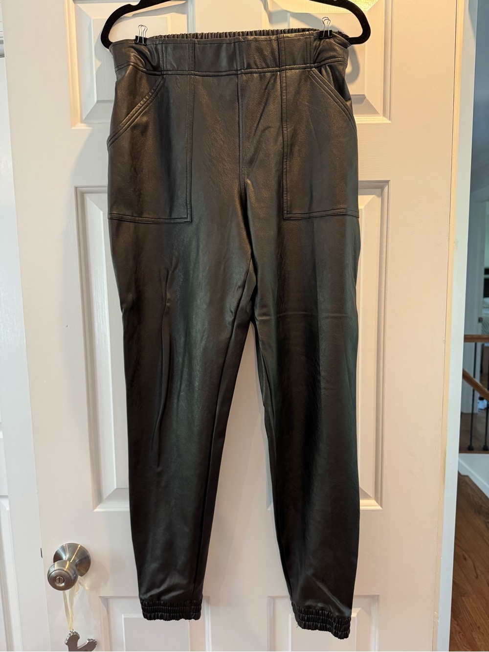 Spanx Faux Leather Jogger Pants